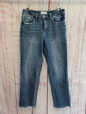 VERVET BY FLYING MONKEY Women's Straight Leg Jeans - Medium Blue Wash